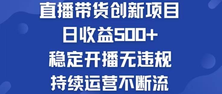 （12687期）淘宝无人直播带货创新项目，日收益500，轻松实现被动收入-云商网创