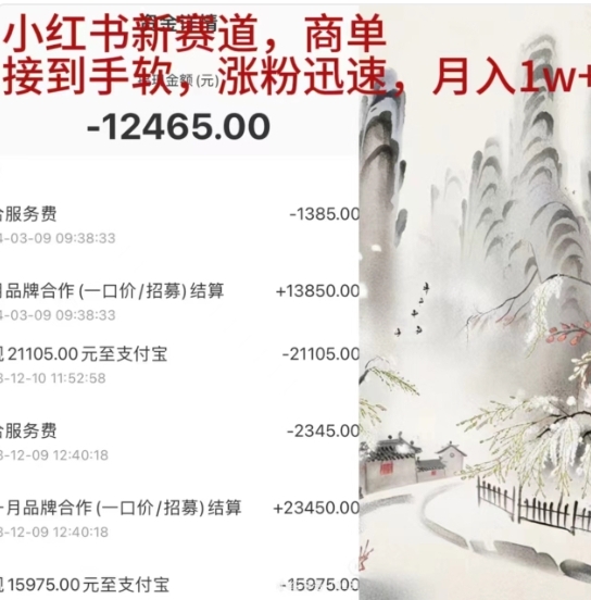 小红书新赛道，商单接到手软，涨粉迅速，一个月1w+-云商网创