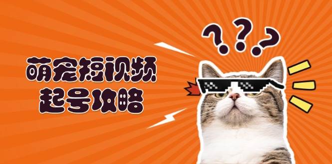 （13135期）萌宠-短视频起号攻略：定位搭建推流全解析，助力新手轻松打造爆款-云商网创