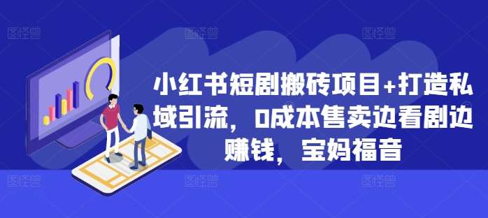 小红书短剧搬砖项目+打造私域引流，0成本售卖边看剧边赚钱，宝妈福音【揭秘】-云商网创