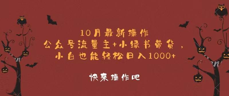（12977期）10月最新操作，公众号流量主+小绿书带货，小白轻松日入1000+-云商网创