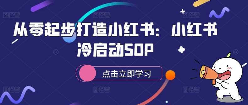 从零起步打造小红书：小红书冷启动SOP-云商网创