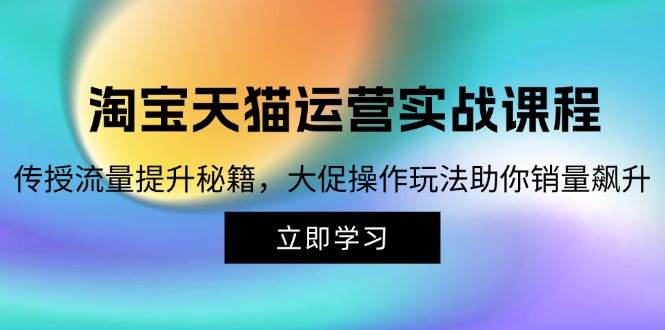 （12959期）淘宝&天猫运营实战课程，传授流量提升秘籍，大促操作玩法助你销量飙升-云商网创