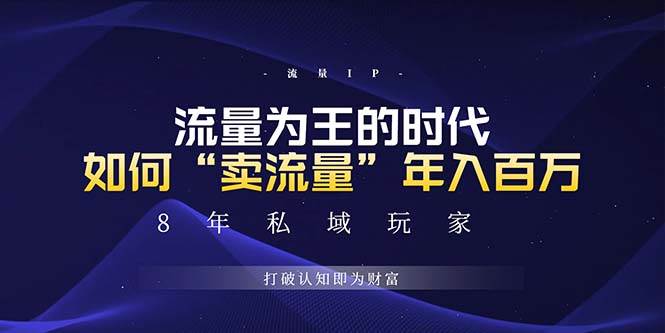 （13433期）未来如何通过“卖流量”年入百万，跨越一切周期绝对蓝海项目-云商网创