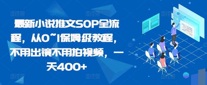 最新小说推文SOP全流程，从0~1保姆级教程，不用出镜不用拍视频，一天400+-云商网创