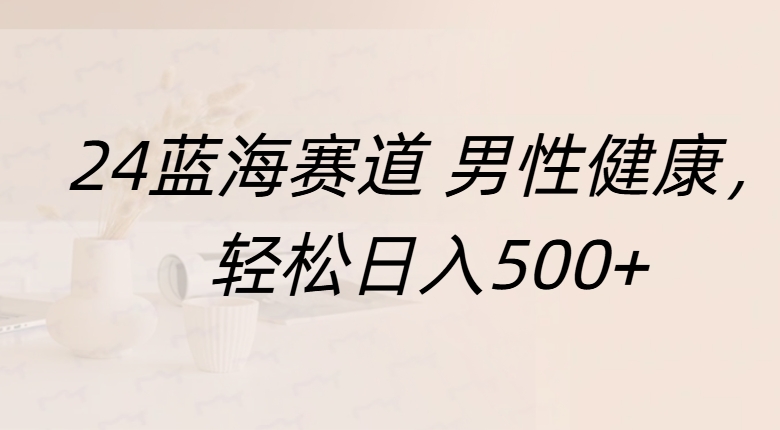 蓝海赛道 男性健康，轻松日入500+-云商网创