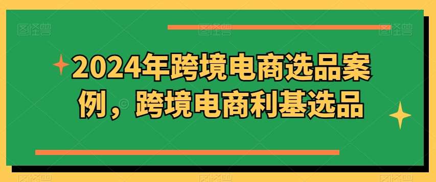 2024年跨境电商选品案例，跨境电商利基选品（更新11月）-云商网创