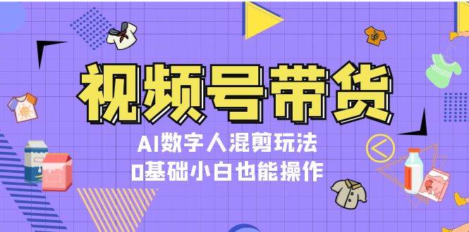 （13359期）视频号带货，AI数字人混剪玩法，0基础小白也能操作-云商网创