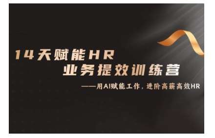 14天ChatGPT赋能HR业务提效训练营，从小白到应用高手-云商网创