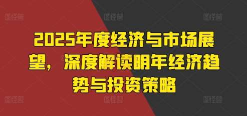 2025年度经济与市场展望，深度解读明年经济趋势与投资策略-云商网创