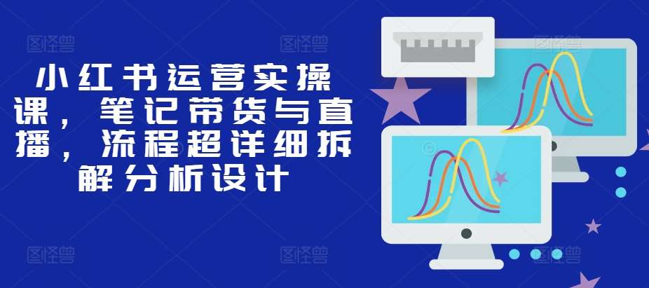 小红书运营实操课，笔记带货与直播，流程超详细拆解分析设计-云商网创