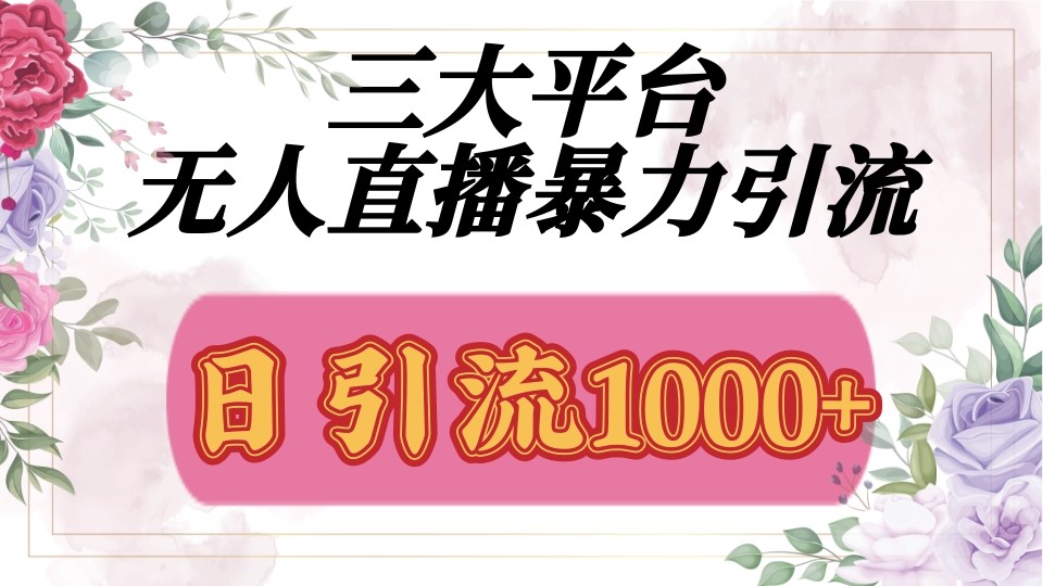 抖音，快手，视频号全平台通用，无人直播引流法，利用图片,模板,整套话术挂机全天支持矩阵操作，无限设备多开，超暴力引流，1000+高质量精准创业粉-云商网创