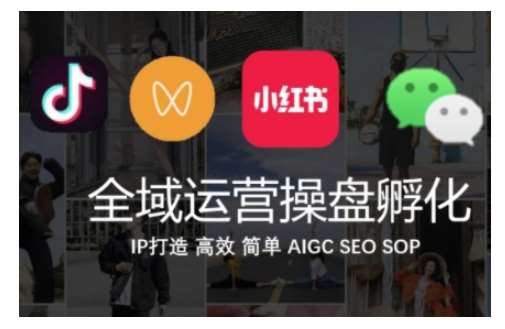 全域运营操盘(抖音+私域+小红书)，IP打造高效简单-云商网创