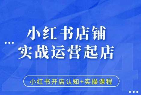小红书店铺实战运营起店，小红书开店认知+实操课程-云商网创