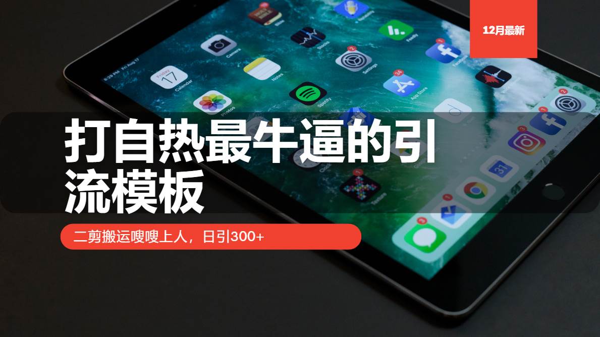 （13654期）打自热最牛逼的引流模板，二剪搬运嗖嗖上人，日引300+-云商网创
