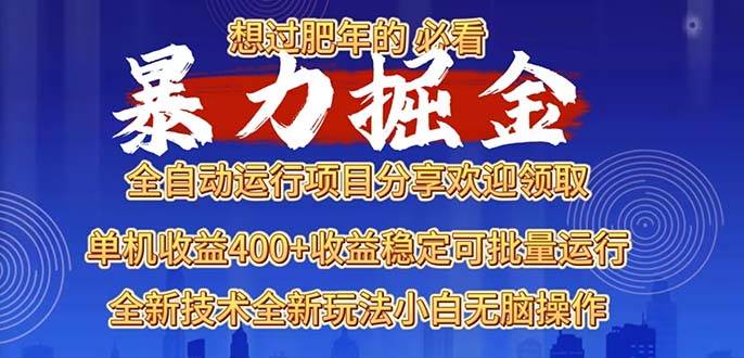 （13675期）2025暴力掘金项目，想过肥年必看！-云商网创