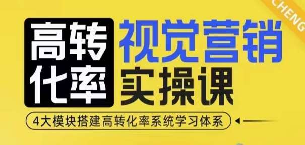 高转化率·视觉营销实操课，4大模块搭建高转化率系统学习体系-云商网创