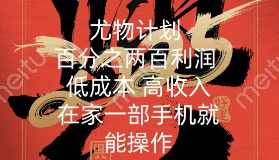 尤物计划-200％暴利 低成本 高收入 一部手机即可操作-云商网创