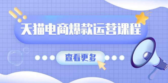 （13910期）天猫电商爆款运营课程，爆款卖点提炼与流量实操，多套模型全面学习-云商网创