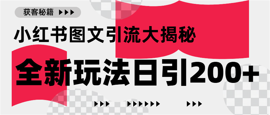 小红书图文引流，只需一张图片即可撬动百万流量，日引200+创业粉-云商网创