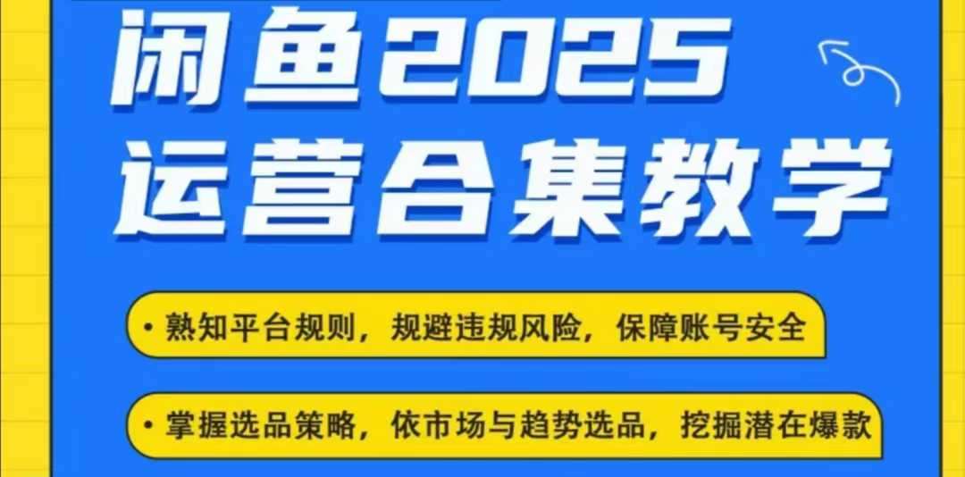 2025闲鱼电商运营全集，2025最新咸鱼玩法-云商网创