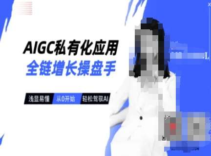 AIGC私有化应用全链增长操盘手，浅显易懂，从0开始轻松，驾驭AI-云商网创