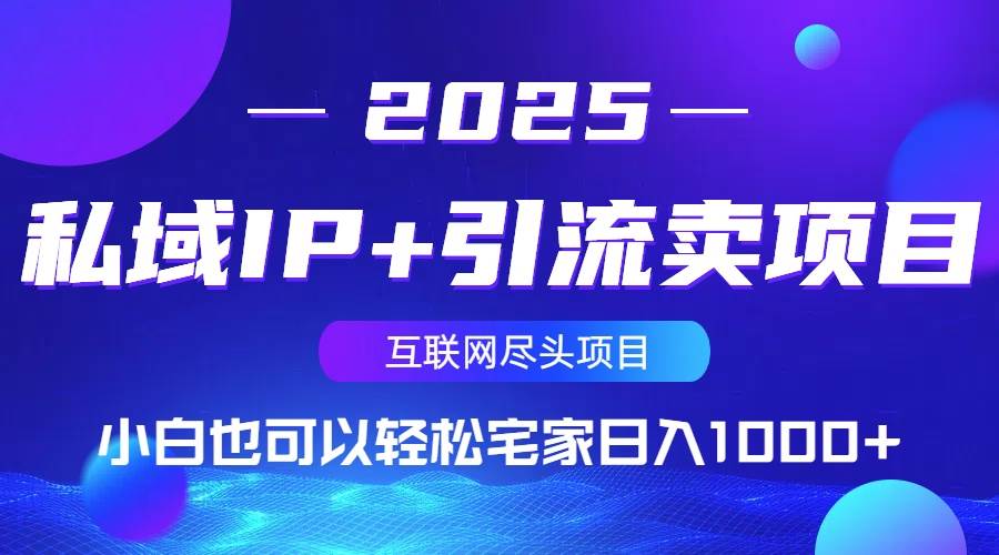 （14151期）私域IP+引流卖项目，小白也可以做到轻松宅家日入1000+-云商网创