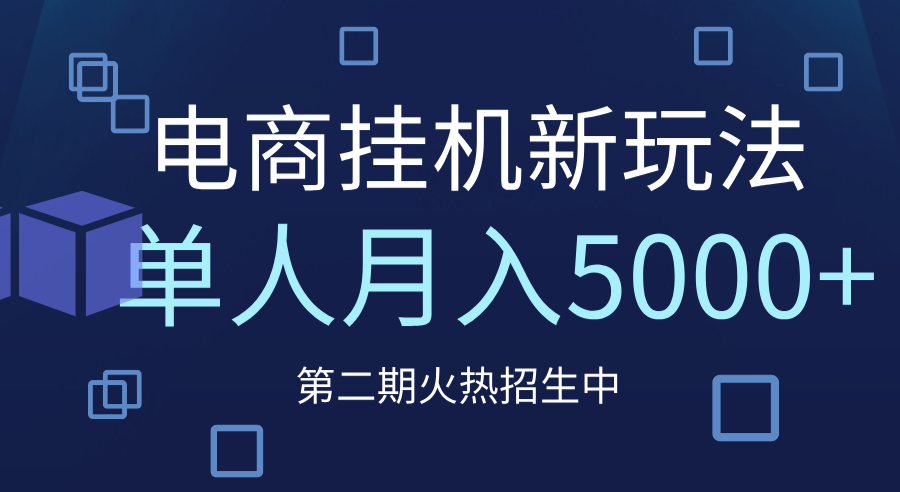 电商平台挂机新玩法，单人月入5000+攻略-云商网创