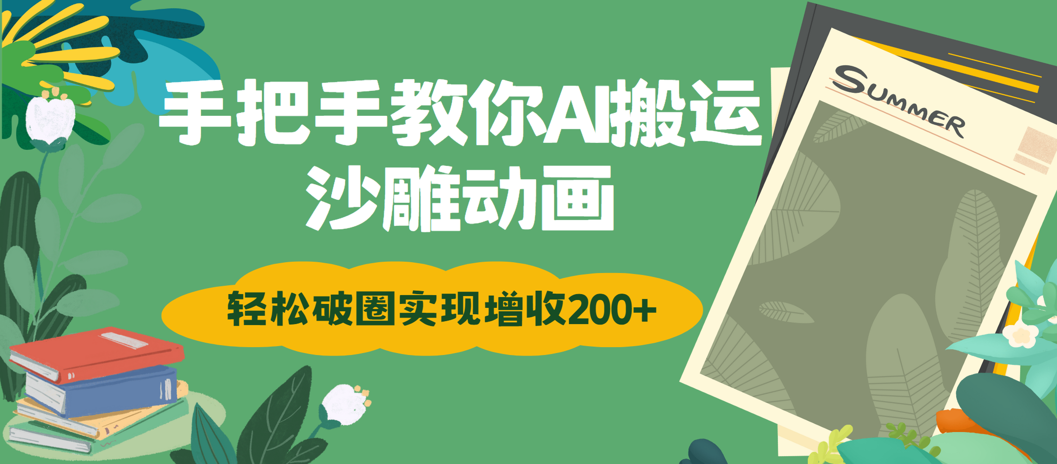 手把手教你用AI搬运沙雕动画轻松破圈实现增收200+-云商网创