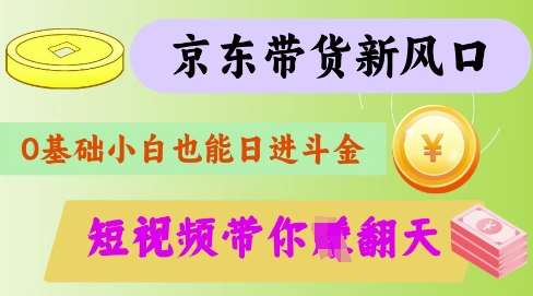 最新京东短视频带货代运营秘籍，轻松躺挣【揭秘】-云商网创