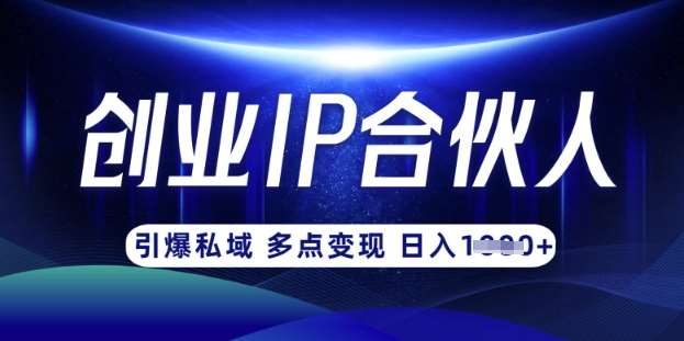 云帆·创业ip合伙人打造3.0，从0到1教你做网创，实现月入过W-云商网创