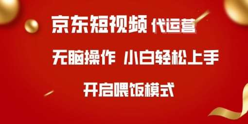 京东短视频代运营，全程喂饭，小白轻松上手【揭秘】-云商网创