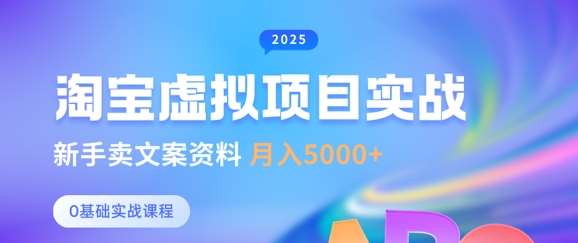 淘宝虚拟项目垂直玩法，新手卖文案资料，月入5k+-云商网创