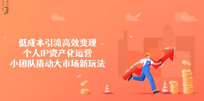 （14555期）低成本引流高效变现，个人IP资产化运营，小团队撬动大市场新玩法-云商网创