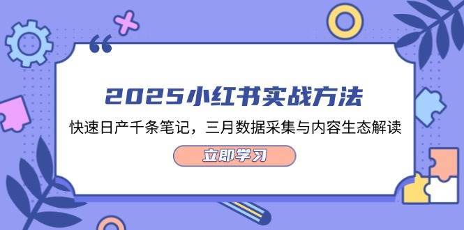 2025小红书实战方法，快速日产千条笔记，三月数据采集与内容生态解读-云商网创