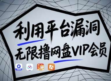 利用平台漏洞，无限撸网盘VIP会员，用户亲测有效!【漏洞原理+操作演示】-云商网创