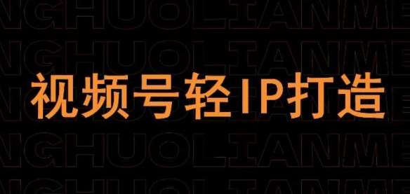 视频号线上课程，视频号轻IP打造-云商网创