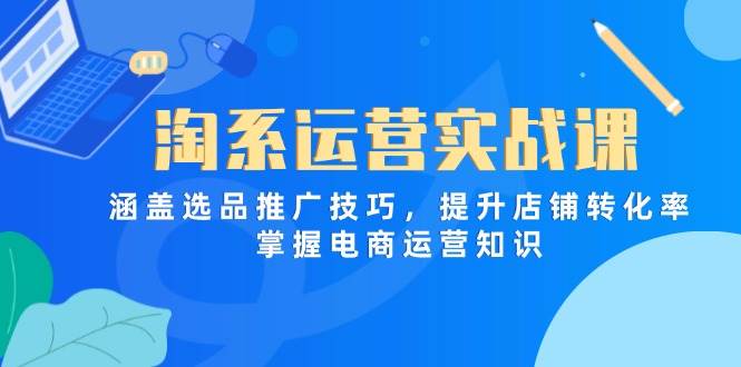 （14427期）淘系运营实战课，涵盖选品推广技巧，提升店铺转化率，掌握电商运营知识-云商网创