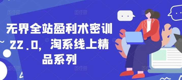 无界全站盈利术密训22.0，淘系线上精品系列-云商网创