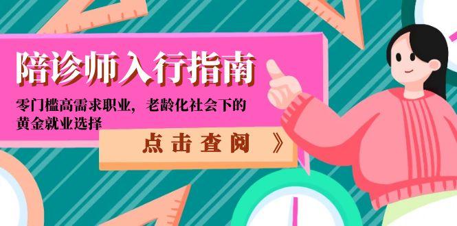 （15042期）陪诊师入行指南：零门槛高需求职业，老龄化社会下的黄金就业选择-云商网创