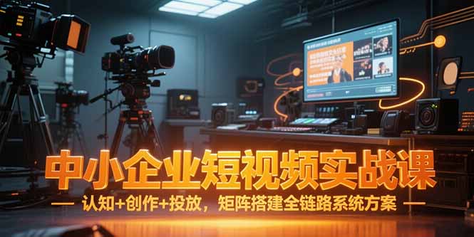 （15249期）中小企业短视频实战课，认知+创作+投放，矩阵搭建全链路系统方案-云商网创