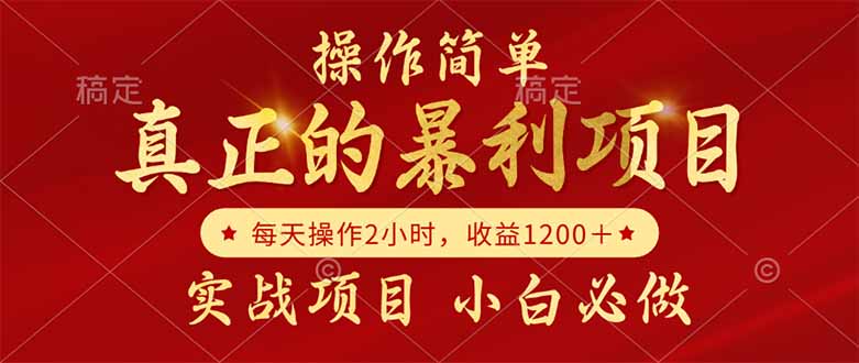 （14978期）真正的暴利项目，操作简单，每天收益1200＋，自己做老板-云商网创
