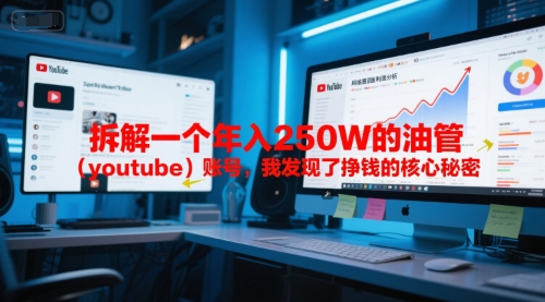 付费文章：拆解一个年入250W的油管（youtube）账号，我发现了挣钱的核心秘密-云商网创