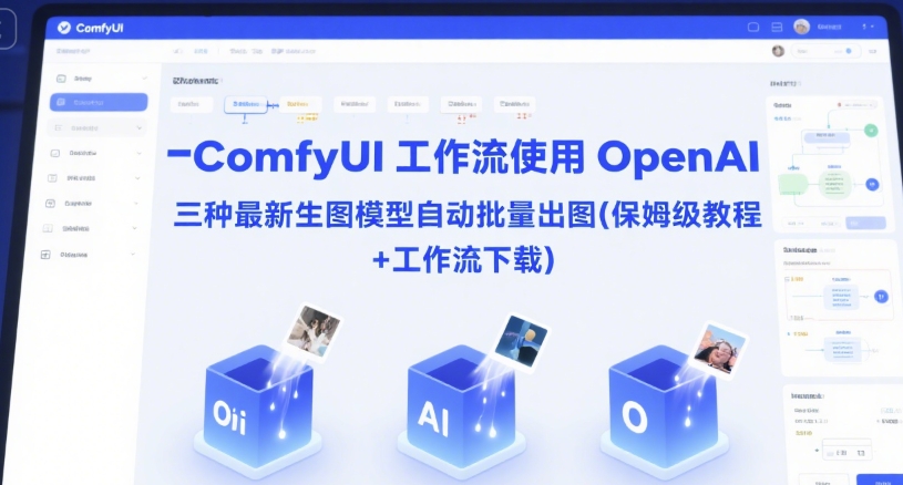 ComfyUI 工作流使用 OpenAI 三种最新生图模型自动批量出图(保姆级教程+工作流下载)-云商网创