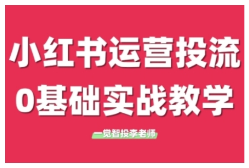 小红书运营投流，小红书广告投放从0到1的实战课，学完即可开始投放（更新）-云商网创