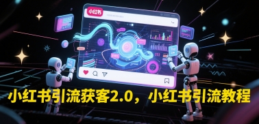 小红书引流获客2.0，小红书引流教程-云商网创