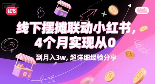 线下摆摊联动小红书，4 个月实现从 0 到月入3w，超详细经验分享-云商网创
