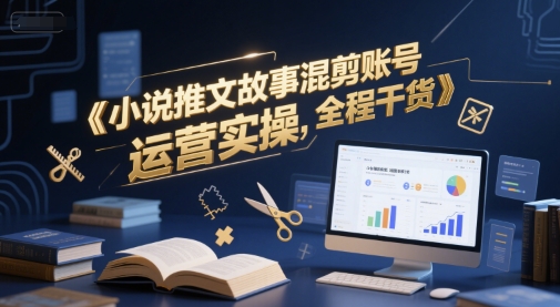 小说推文故事混剪账号运营实操，全程干货-云商网创