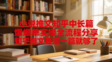 小说推文知乎中长篇爆单实操全流程分享，知乎推文看这一篇就够了-云商网创