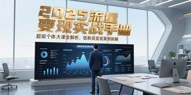2025流量变现实战手册，超级个体大课全解析，低粉高变现案例拆解-云商网创